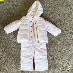 Carter's Light Pink Snowsuit with Straps